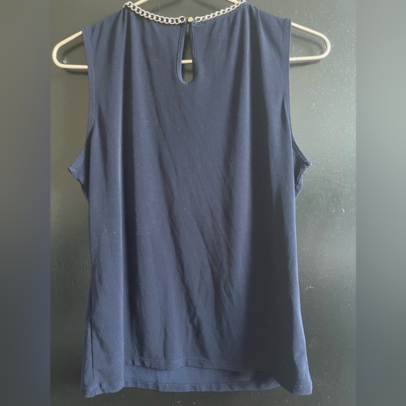 KARL LAGERFELD SLEEVELESS TOP SMALL chain details on neck - Picture 3 of 4